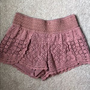 Boho salmon color shorts